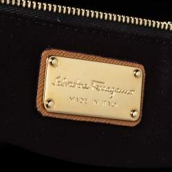 Pre Owned Salvatore Ferragamo Brown Ombre Leather Double Gancio Tote