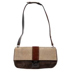 Pre Owned حقيبة كتف سالفاتوري فيراغامو جلد وسويدي متعدد الألوان 