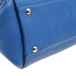 Pre Owned حقيبة سالفاتوري فيراغامو سوفيا جلد أزرق متوسطة بيد علوية  
