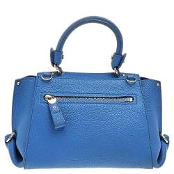 Pre Owned حقيبة سالفاتوري فيراغامو سوفيا جلد أزرق متوسطة بيد علوية  