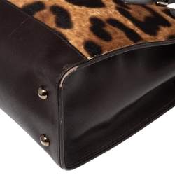 Pre Owned حقيبة يد سالفاتوري فيراغامو برينانا كبيرة جلد وردية فاتحة