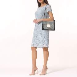 مملوكة مسبقًا حقيبة سالفاتوري فيراغامو غانسيو جلد أسود قفل يد علوية