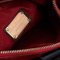 Pre Owned حقيبة يد توتس سالفاتوري فيراغامو جلد أسود