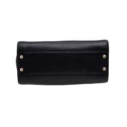 Pre Owned حقيبة يد توتس سالفاتوري فيراغامو جلد أسود