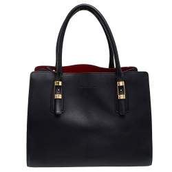 Pre Owned حقيبة يد توتس سالفاتوري فيراغامو جلد أسود