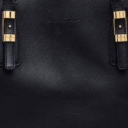 Pre Owned حقيبة يد توتس سالفاتوري فيراغامو جلد أسود