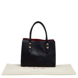 Pre Owned حقيبة يد توتس سالفاتوري فيراغامو جلد أسود