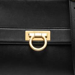 مملوكة مسبقًا Salvatore Ferragamo Dark Blue Leather Medium Sofia Top Handle Bag