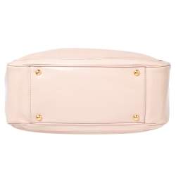 Pre Owned Salvatore Ferragamo Pink Leather and Patent Leather Betulla Tote