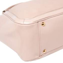 Pre Owned Salvatore Ferragamo Pink Leather and Patent Leather Betulla Tote