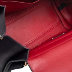 Pre Owned Salvatore Ferragamo Black Leather Large Sofia Top Handle Bag