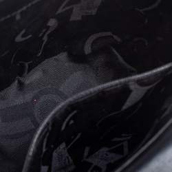 Pre Owned Salvatore Ferragamo Black Leather Vintage Flap-Lock Bucket Bag 