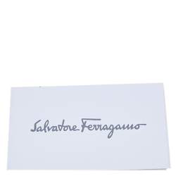 Pre Owned Salvatore Ferragamo Brown Leather Gancini Tote