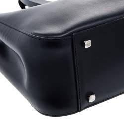 Pre Owned حقيبة ساتشل سالفاتوري فيراغامو غانسيو جلد أسود