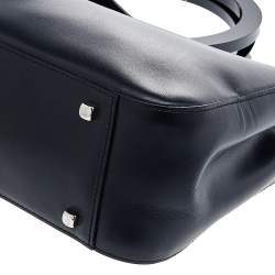 Pre Owned حقيبة ساتشل سالفاتوري فيراغامو غانسيو جلد أسود