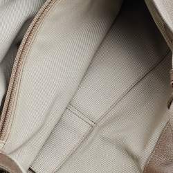 Salvatore Ferragamo Metallic Bronze Leather Miss Vara Bow Tote