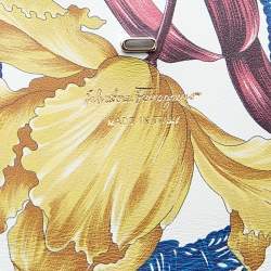 مملوكة مسبقًا Salvatore Ferragamo Multicolor Foulard Print Leather Chain Crossbody Bag 