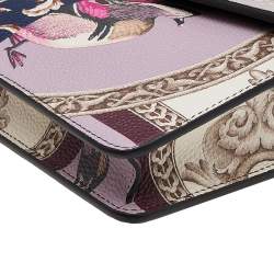 مملوكة مسبقًا Salvatore Ferragamo Multicolor Foulard Print Leather Chain Crossbody Bag 