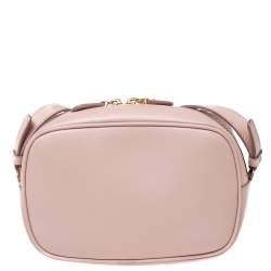 مملوكة مسبقًا حقيبة كروس كاميرا سالفاتوري فيراغامو غانسيني جلد وردي فاتح