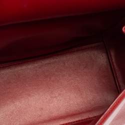 مملوكة مسبقًا حقيبة سالفاتوري فيراغامو كاري جلد حمراء ي د علوية