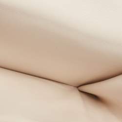 مملوكة مسبقًا محفظة سالفاتوري فيراغامو روكيا جلد نقشة السحلية وجلد بيج مضغوطة