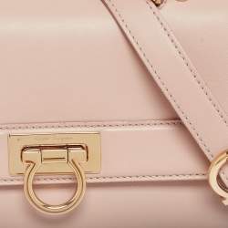 مملوكة مسبقًا حقيبة سالفاتوري فيراغامو صوفيا جلد بيج بيد علوية صغيرة