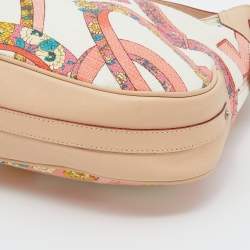 Pre Owned حقيبة هوبو سالفاتوري فيراغامو جلد وقماش متعدد الألوان منقوش 