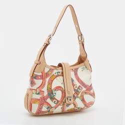 Pre Owned حقيبة هوبو سالفاتوري فيراغامو جلد وقماش متعدد الألوان منقوش 