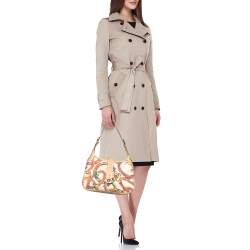 Pre Owned حقيبة هوبو سالفاتوري فيراغامو جلد وقماش متعدد الألوان منقوش 