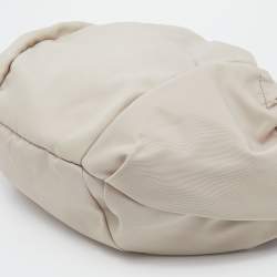 Pre Owned حقيبة هوبو سالفاتوري فيراغامو جلد لامع ونايلون بيج