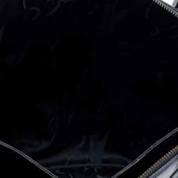 Pre Owned حقيبة ساتشل سالفاتوري فيراغامو غانتشيني جلد أسود