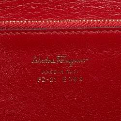 مملوكة مسبقًا Salvatore Ferragamo Purple Leather Gancio Lock Top Handle Bag