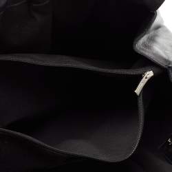 Pre Owned Salvatore Ferragamo Black Leather Gathered Tote
