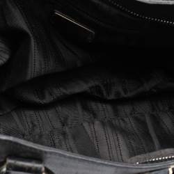 Pre Owned Salvatore Ferragamo Black Leather Marisa Satchel