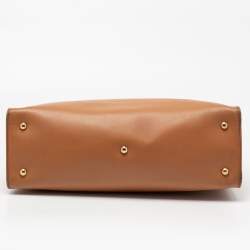 Pre Owned Salvatore Ferragamo Brown Leather Large Briana Tote