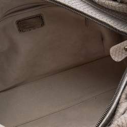 Pre Owned حقيبة ساتشل سالفاتوري فيراغامو جلد ثعبان رصاصي 