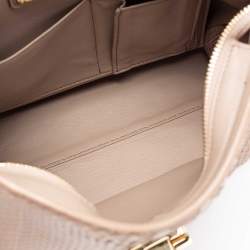 مملوكة مسبقًا حقيبة سالفاتوري فيراغامو صوفيا جلد نقش تمساح بيج بيد علوية