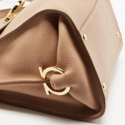 مملوكة مسبقًا Salvatore Ferragamo Beige Leather Medium Sofia Top Handle Bag