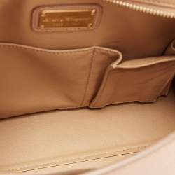 مملوكة مسبقًا Salvatore Ferragamo Beige Leather Medium Sofia Top Handle Bag