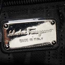 مملوكة مسبقًا Salvatore Ferragamo Black Saffiano Leather Small Briana Tote