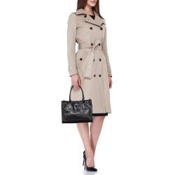 مملوكة مسبقًا Salvatore Ferragamo Black Saffiano Leather Small Briana Tote