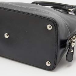 Pre Owned Salvatore Ferragamo Black Saffiano Leather Darina Satchel