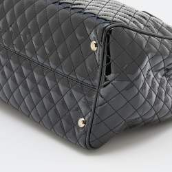 Pre Owned Salvatore Ferragamo Black Quilted Leather Tote