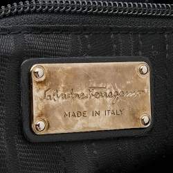 Pre Owned Salvatore Ferragamo Black Quilted Leather Tote