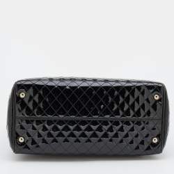 Pre Owned Salvatore Ferragamo Black Quilted Leather Tote