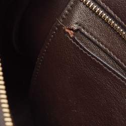 Pre Owned Salvatore Ferragamo Purple Leather Medium Sofia Top Handle Bag