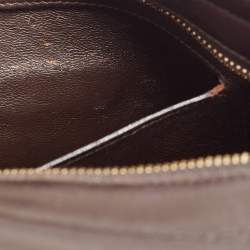 Pre Owned Salvatore Ferragamo Purple Leather Medium Sofia Top Handle Bag