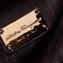 مملوكة مسبقًا Salvatore Ferragamo Burgundy Leather Kelly Top Handle Bag