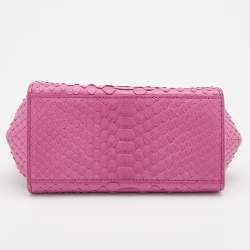 مملوكة مسبقًا Salvatore Ferragamo Pink Python Mini Sofia Top Handle Bag