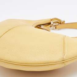 Pre Owned Salvatore Ferragamo Yellow Leather Hobo